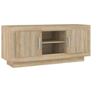 tv-bord 102x35x45 cm konstrueret træ sonoma-eg
