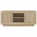 tv-bord 102x35x45 cm konstrueret træ sonoma-eg