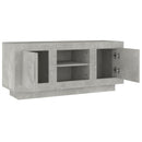 tv-bord 102x35x45 cm konstrueret træ betongrå