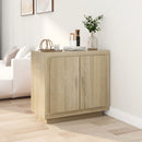 skænk 80x40x75 cm konstrueret træ sonoma-egetræsfarve