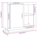skænk 80x40x75 cm sonoma-eg