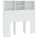 sengegavl med opbevaring 100x19x103,5 cm hvid