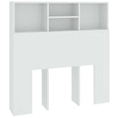 sengegavl med opbevaring 100x19x103,5 cm hvid