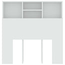 sengegavl med opbevaring 100x19x103,5 cm hvid