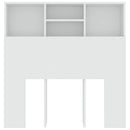 sengegavl med opbevaring 100x19x103,5 cm hvid