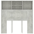 sengegavl med opbevaring 100x19x103,5 cm betongrå