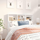 sengegavl med opbevaring 120x19x103,5 cm hvid