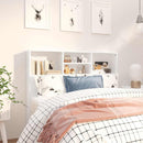 sengegavl med opbevaring 120x19x103,5 cm hvid