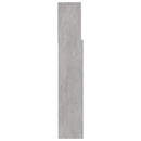 sengegavl med opbevaring 120x19x103,5 cm betongrå