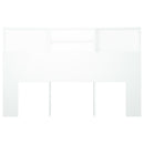 sengegavl med opbevaring 160x19x103,5 cm hvid