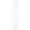 sengegavl med opbevaring 160x19x103,5 cm hvid