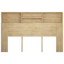 sengegavl med opbevaring 160x19x103,5 cm sonoma-eg