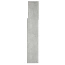 sengegavl med opbevaring 160x19x103,5 cm betongrå