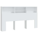 sengegavl med opbevaring 180x19x103,5 cm hvid