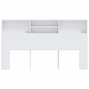 sengegavl med opbevaring 180x19x103,5 cm hvid