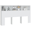 sengegavl med opbevaring 180x19x103,5 cm hvid