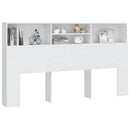 sengegavl med opbevaring 180x19x103,5 cm hvid