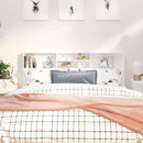 sengegavl med opbevaring 180x19x103,5 cm hvid