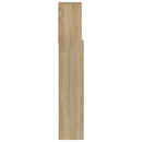 sengegavl med opbevaring 180x19x103,5 cm sonoma-eg
