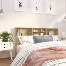 sengegavl med opbevaring 180x19x103,5 cm sonoma-eg