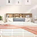 sengegavl med opbevaring 180x19x103,5 cm sonoma-eg