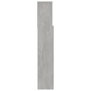 sengegavl med opbevaring 180x19x103,5 cm betongrå