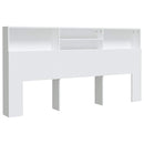 sengegavl med opbevaring 200x19x103,5 cm hvid