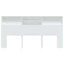 sengegavl med opbevaring 200x19x103,5 cm hvid