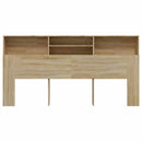 sengegavl med opbevaring 200x19x103,5 cm sonoma-eg