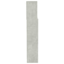 sengegavl med opbevaring 200x19x103,5 cm betongrå