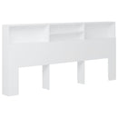 sengegavl med opbevaring 220x19x103,5 cm hvid