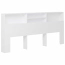 sengegavl med opbevaring 220x19x101,5 cm hvid