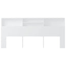 sengegavl med opbevaring 220x19x103,5 cm hvid