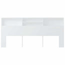 sengegavl med opbevaring 220x19x101,5 cm hvid