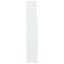 sengegavl med opbevaring 220x19x103,5 cm hvid