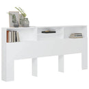 sengegavl med opbevaring 220x19x101,5 cm hvid