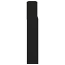 sengegavl med opbevaring 220x19x103,5 cm sort