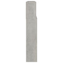 sengegavl med opbevaring 220x19x103,5 cm betongrå