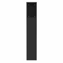 sengegavl med opbevaring 100x18,5x102,5 cm sort