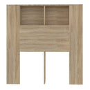 sengegavl med opbevaring 100x18,5x102,5 cm sonoma-eg