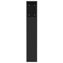 sengegavl med opbevaring 120x18,5x102,5 cm sort