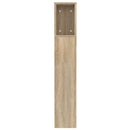 sengegavl med opbevaring 120x18,5x102,5 cm sonoma-eg