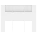 sengegavl med opbevaring 140x18,5x104,5 cm hvid