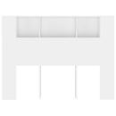 sengegavl med opbevaring 140x18,5x104,5 cm hvid