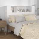 sengegavl med opbevaring 140x18,5x104,5 cm hvid