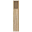 sengegavl med opbevaring 140x18,5x104,5 cm sonoma-eg