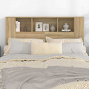 sengegavl med opbevaring 140x18,5x104,5 cm sonoma-eg
