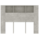 sengegavl med opbevaring 140x18,5x104,5 cm betongrå
