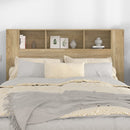 sengegavl med opbevaring 160x18,5x104,5 cm sonoma-eg