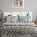 sengegavl med opbevaring 180x18,5x104,5 cm hvid